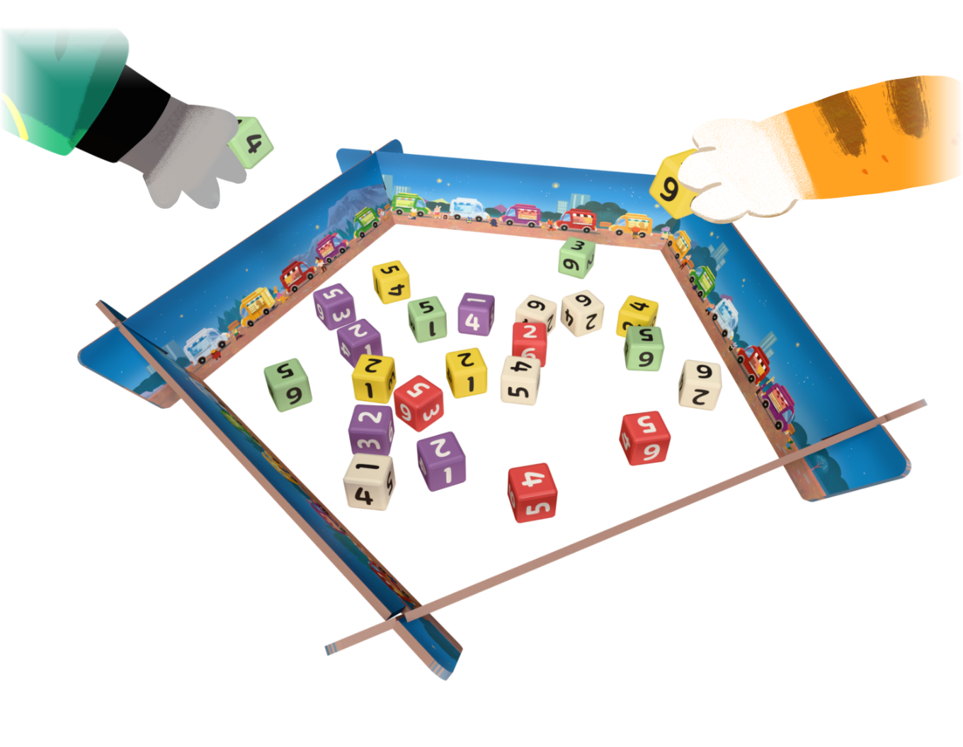Pluck ingredients! It's a race to grab the ingredients you need each round.
